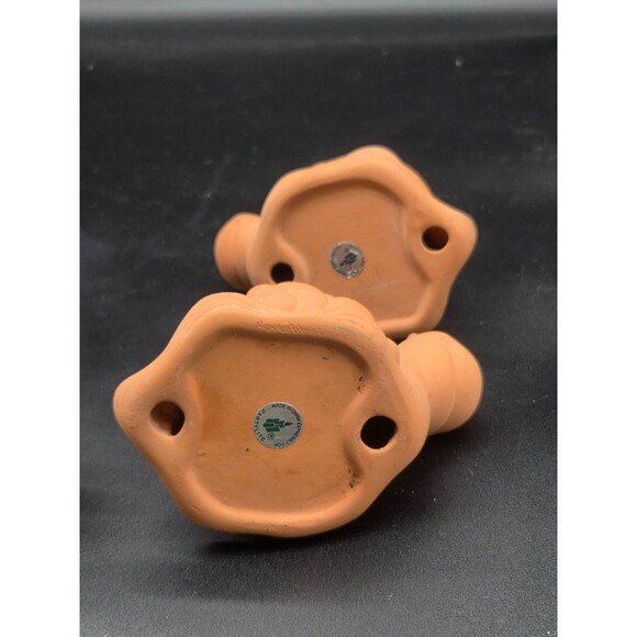 Partylite Set of 2 Turte Terrecotta Candle Holders with Battery Operated Candles - Picture 12 of 16